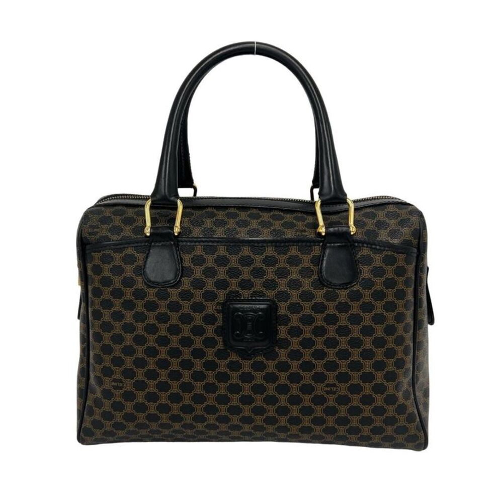 Celine Macadam Blazon Leather Handbag